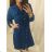 Kleid mit 3/4 Ärmeltasche für Damen (uni sl) ITALIAN Fashion IMWD20527 L / XL hellbraun