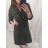 Kleid mit 3/4 Ärmeltasche für Damen (uni sl) ITALIAN Fashion IMWD20527 L / XL hellbraun