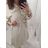 Kleid mit 3/4 Ärmeltasche für Damen (uni sl) ITALIAN Fashion IMWD20527 L / XL hellbraun