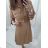 Kleid mit 3/4 Ärmeltasche für Damen (uni sl) ITALIAN Fashion IMWD20527 L / XL hellbraun
