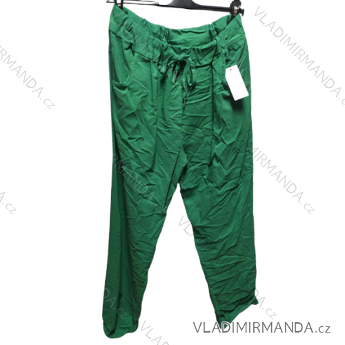 Übergroße Stretchhose für Damen (XL / 2XL ONE SIZE) ITALIAN FASHION IMC22349 XL/2XL grün
