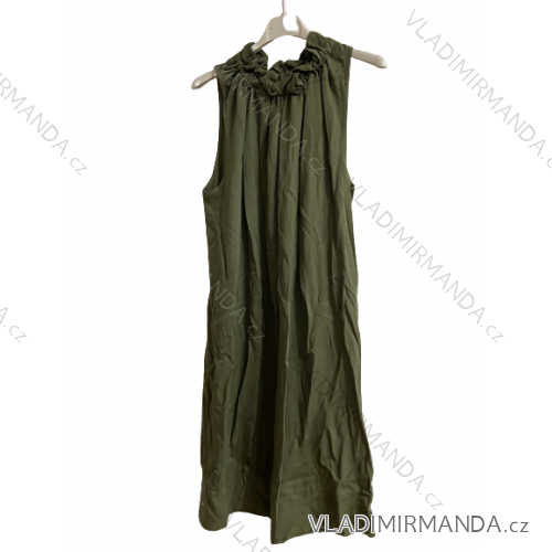 Kurzes ärmelloses Sommerkleid für Damen (XL / 2XL ONE SIZE) ITALIAN FASHION IM722111