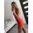 Elegantes trägerloses Minikleid für Damen (S / M ONE SIZE) ITALIAN FASHION IMWD221538 S/M rot