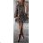 Kleid mit 3/4 Ärmeltasche für Damen (uni sl) ITALIAN Fashion IM3181746
