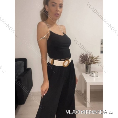 Šaty letní na ramínka dámské (S/M ONE SIZE) ITALSKÁ MÓDA IMPBB22B21841 schwarz S/M