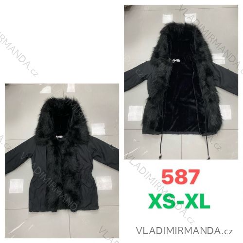 Reißverschluss Kapuzen Langarm Damen Oversized (3XL-8XL) POLISH FASHION PMWT21T21-69