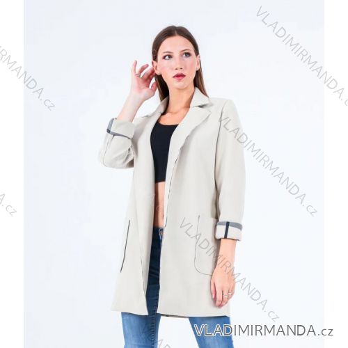 Damen Herbst Slim Langarm Mantel (S/M ONE SIZE) ITALIAN FASHION IMPLI229522