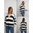 Langarm-Pullover mit Knöpfen für Damen (Einheitsgröße S/M) ITALIAN FASHION IMPLI229061