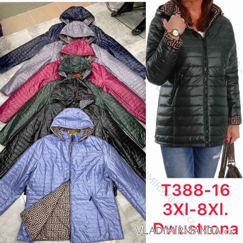 Reißverschluss Kapuzen Langarm Damen Oversized (3XL-7XL ONE SIZE) POLISH FASHION PMWT21T21-70