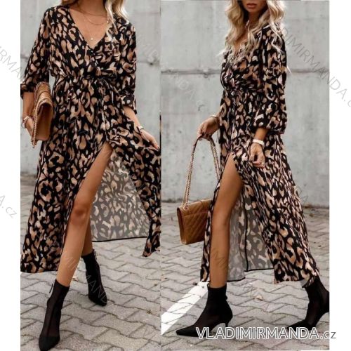 Kleid mit 3/4 Ärmeltasche für Damen (uni sl) ITALIAN Fashion IM3181746