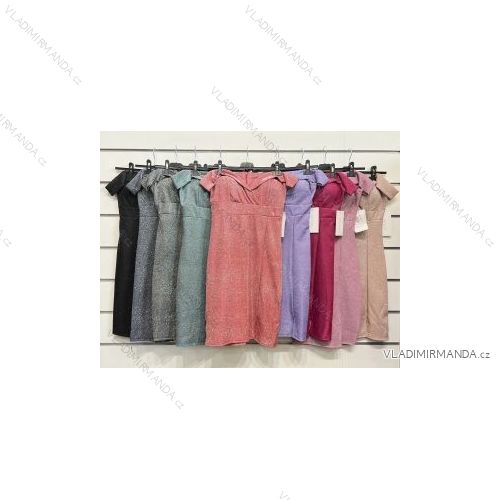 Šaty letní na ramínka dámské (S/M ONE SIZE) ITALSKÁ MÓDA IMPBB22B21841