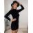 Elegantes eiskaltes langes trägerloses Kleid für Damen (S / M ONE SIZE) ITALIAN FASHION IMM225959