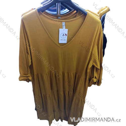 Oversized Langarmkleid Oversized Kleid (XL / 2XL ONE SIZE) ITALIAN FASHION IM721354