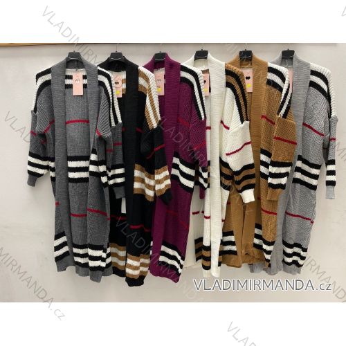 Strickjacke mit langen Ärmeln für Damen (Einheitsgröße S/M) ITALIAN FASHION IMPLI227095