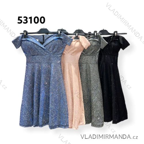 Šaty elegantní společenské plesové carmen dámské (S/M ONE SIZE) ITALSKÁ MÓDA IMPHD2251300
