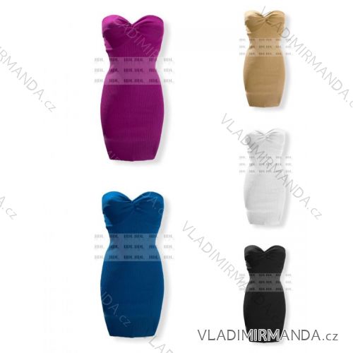 Šaty letní na ramínka dámské (S/M ONE SIZE) ITALSKÁ MÓDA IMPBB22B21841