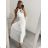 Langes, elegantes, ärmelloses Partykleid für Damen (Einheitsgröße S/M) ITALIAN FASHION IMM22FS52701