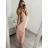 Langes, elegantes, ärmelloses Partykleid für Damen (Einheitsgröße S/M) ITALIAN FASHION IMM22FS52701 S/M weiß