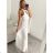Langes, elegantes, ärmelloses Partykleid für Damen (Einheitsgröße S/M) ITALIAN FASHION IMM22FS52701 S/M weiß