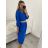 Langärmliges Damenkleid mit Gürtel (L/XL/2XL, EINZELGRÖSSE) ITALIAN FASHION IMPSH246060, Grün, Khaki, S/M