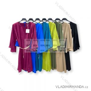 Šaty letní na ramínka dámské (S/M ONE SIZE) ITALSKÁ MÓDA IMPBB22B21841