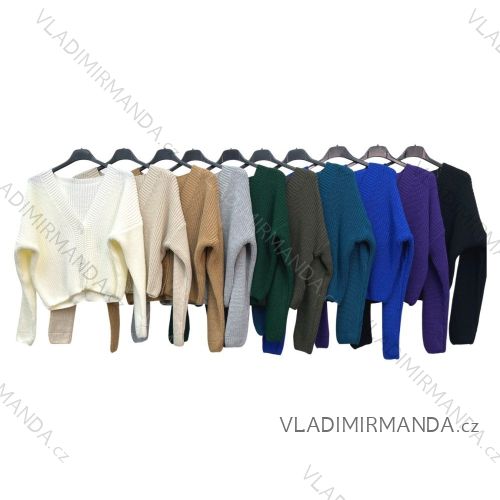 Langarm-Pullover mit Knöpfen für Damen (S/M ONE SIZE) ITALIAN FASHION IMPLM22863000105