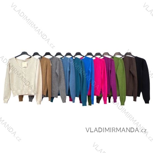 Damen-Strickpullover mit langen Ärmeln (Einheitsgröße S/M) ITALIAN FASHION IMP22003000070