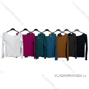 Tunika/tričko dlouhý rukáv dámská (S/M ONE SIZE) ITALSKÁ MÓDA IMPLM22113700045