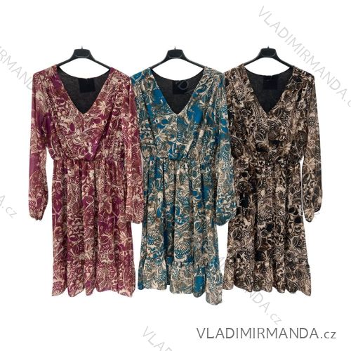 Šaty letní na ramínka dámské (S/M ONE SIZE) ITALSKÁ MÓDA IMPBB22B21841