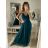 Šaty letní na ramínka dámské (S/M ONE SIZE) ITALSKÁ MÓDA IMPSH223670 Kerosin S/M