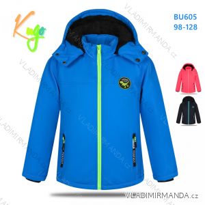 Isolierte Winterjacke mit Kapuze für Kinder, Mädchen und Jungen (98-128) KUGO BU605