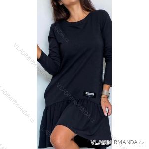 Lässiges Langarmkleid für Damen (S/M/L ONE SIZE) ITALIAN FASHION IMC22665