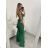 Elegantes langes Damenkleid mit Trägern (S/M ONE SIZE) ITALIAN FASHION IMM22LS9714