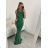 Elegantes langes Damenkleid mit Trägern (S/M ONE SIZE) ITALIAN FASHION IMM22LS9714 rot S/M
