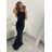 Elegantes langes Damenkleid mit Trägern (S/M ONE SIZE) ITALIAN FASHION IMM22LS9714 rot S/M