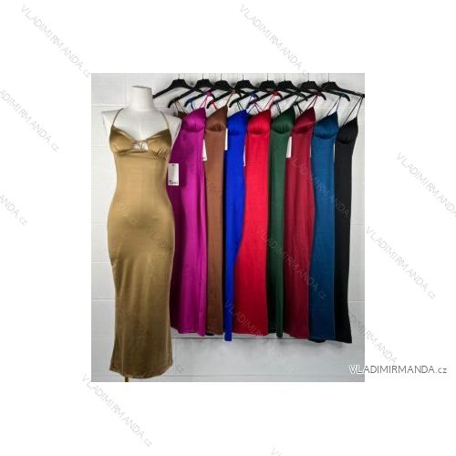 Šaty letní na ramínka dámské (S/M ONE SIZE) ITALSKÁ MÓDA IMPBB22B21841