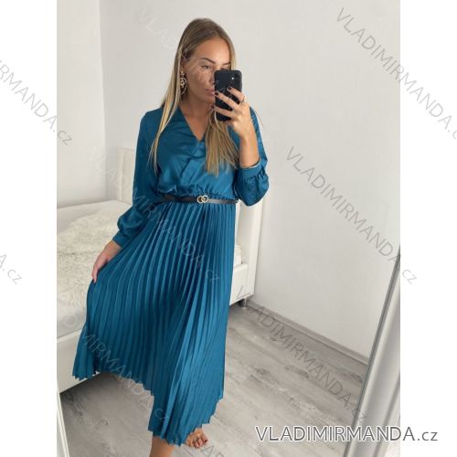 Elegantes eiskaltes langes trägerloses Kleid für Damen (S / M ONE SIZE) ITALIAN FASHION IMM22921
