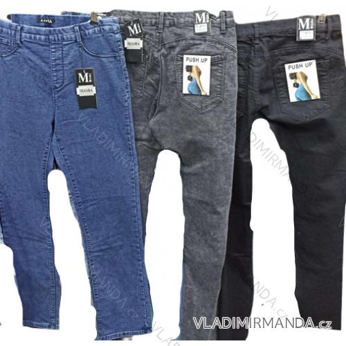Rifle jeans dlouhé dámské (L/XL-4XL/5XL M.SARA MSR22MD7009-2