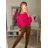 Dünner Oversize-Langarmpullover für Damen (Einheitsgröße M/L) ITALIAN FASHION IM422910