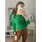 Dünner Oversize-Langarmpullover für Damen (Einheitsgröße M/L) ITALIAN FASHION IM422910