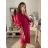 Kleid mit 3/4 Ärmeltasche für Damen (uni sl) ITALIAN Fashion IM3181746