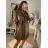 Kleid mit 3/4 Ärmeltasche für Damen (uni sl) ITALIAN Fashion IM3181746