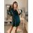 Kleid mit 3/4 Ärmeltasche für Damen (uni sl) ITALIAN Fashion IM3181746 altrosa dunkel M / L