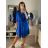 Kleid mit 3/4 Ärmeltasche für Damen (uni sl) ITALIAN Fashion IM3181746 altrosa dunkel M / L