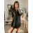Kleid mit 3/4 Ärmeltasche für Damen (uni sl) ITALIAN Fashion IM3181746 altrosa dunkel M / L