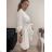 Sommerkleid mit langem Hemd und kurzen Ärmeln für Damen (S / M ONE SIZE) ITALIAN FASHION IMWB222483