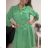 Sommerkleid mit langem Hemd und kurzen Ärmeln für Damen (S / M ONE SIZE) ITALIAN FASHION IMWB222483