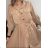 Sommerkleid mit langem Hemd und kurzen Ärmeln für Damen (S / M ONE SIZE) ITALIAN FASHION IMWB222483