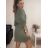 Sommerkleid mit langem Hemd und kurzen Ärmeln für Damen (S / M ONE SIZE) ITALIAN FASHION IMWB222483