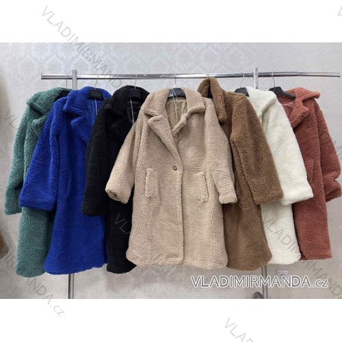 Damenmantel mit Teddybär-Futter (S/M ONE SIZE) ITALIAN FASHION IMWKK223344